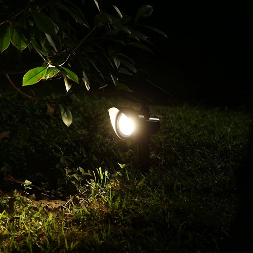 Solar LED Garden Spotlight with Sensor